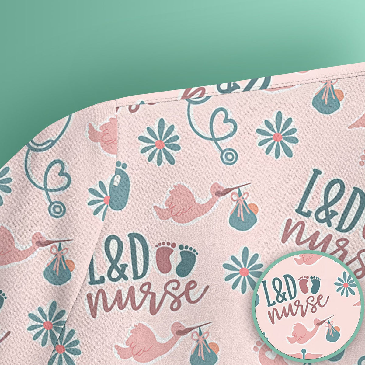 Labor and Delivery Nurse Scrub Top