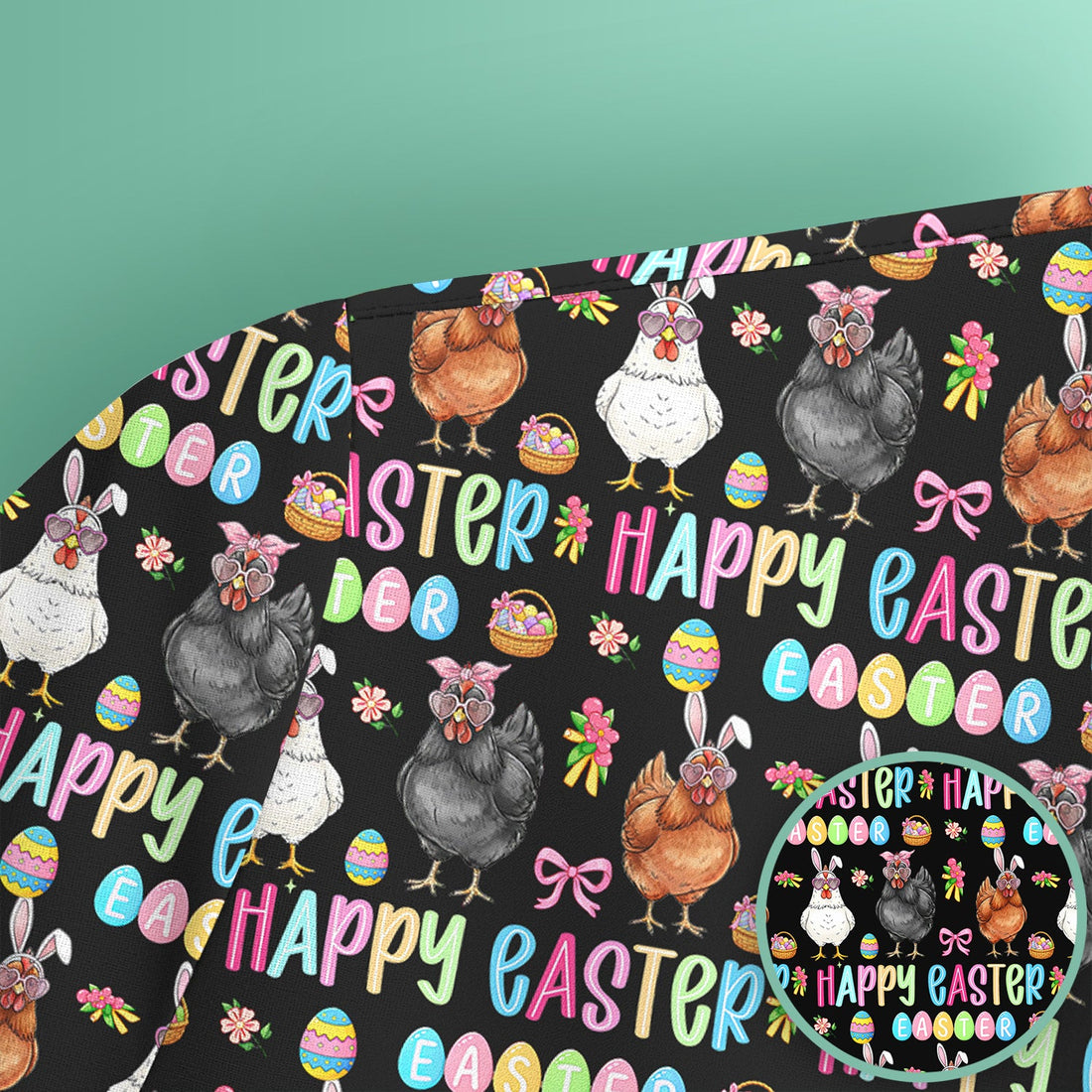 Bunny Eggs Nurse Scrub Tops - Easter Gift