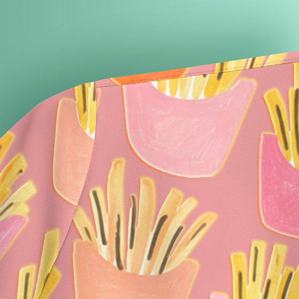 French Fries Nurse Scrub Top