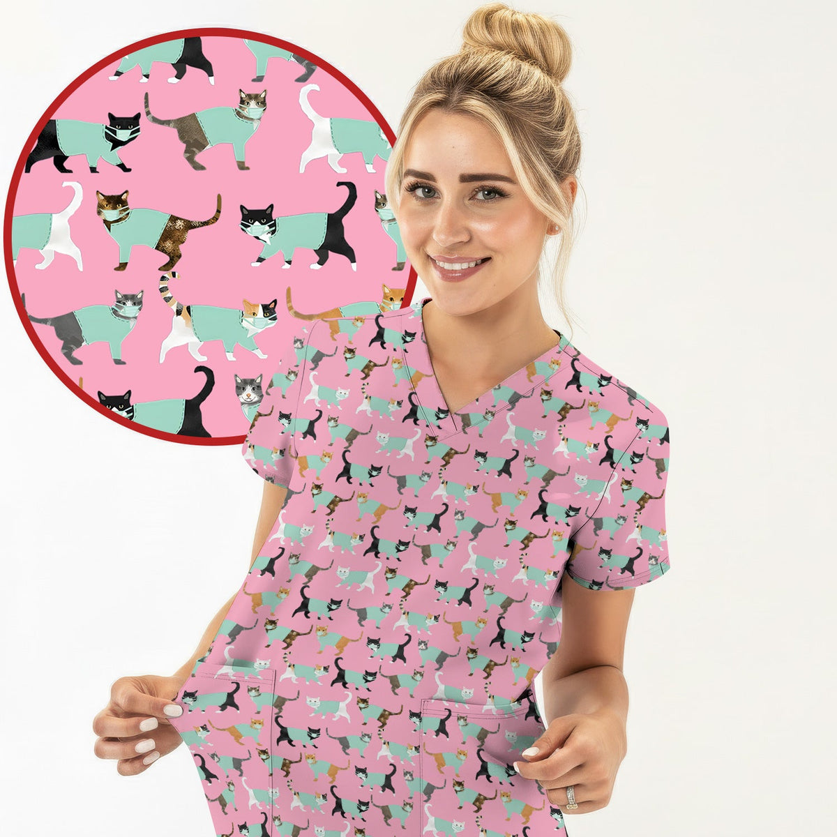 Cat Nurse Scrub Set