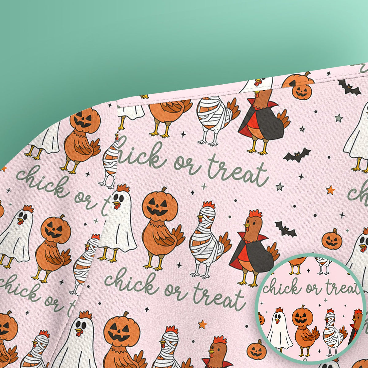 Chick Or Treat Nurse Scrub Top - Halloween Gift