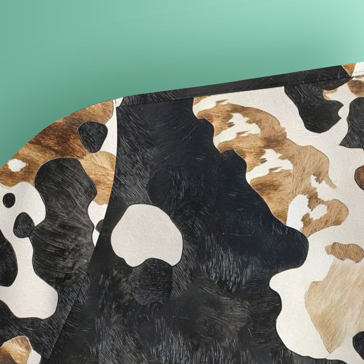 Classic Cow Print Nurse Scrub Top