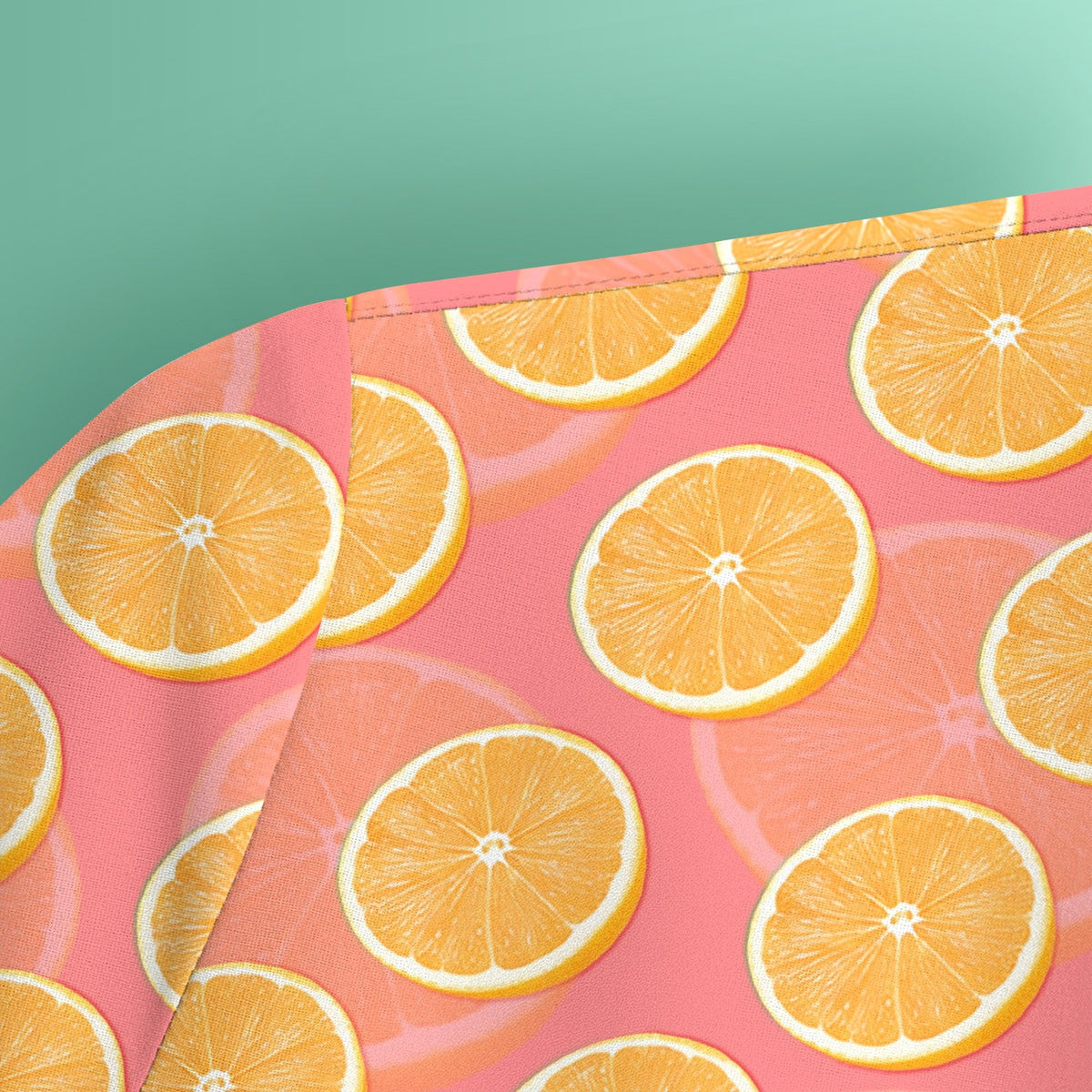 Fresh Orange Slice Nurse Scrub Top
