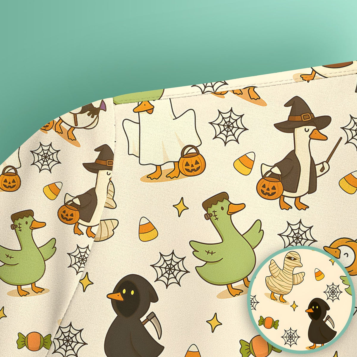 Costume Ducks Nurse Scrub Top - Halloween Gift