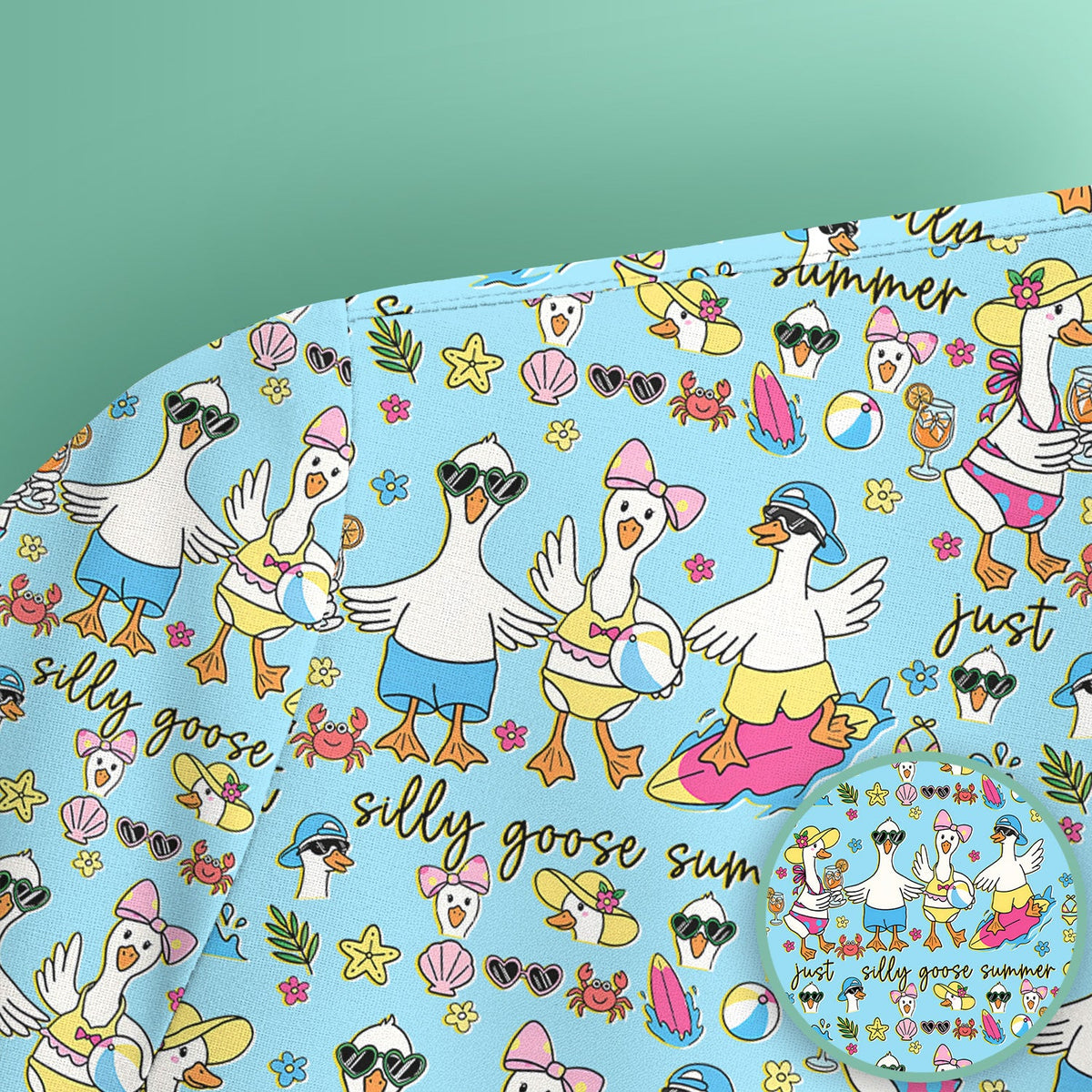 Silly Goose Summer Nurse Scrub Top