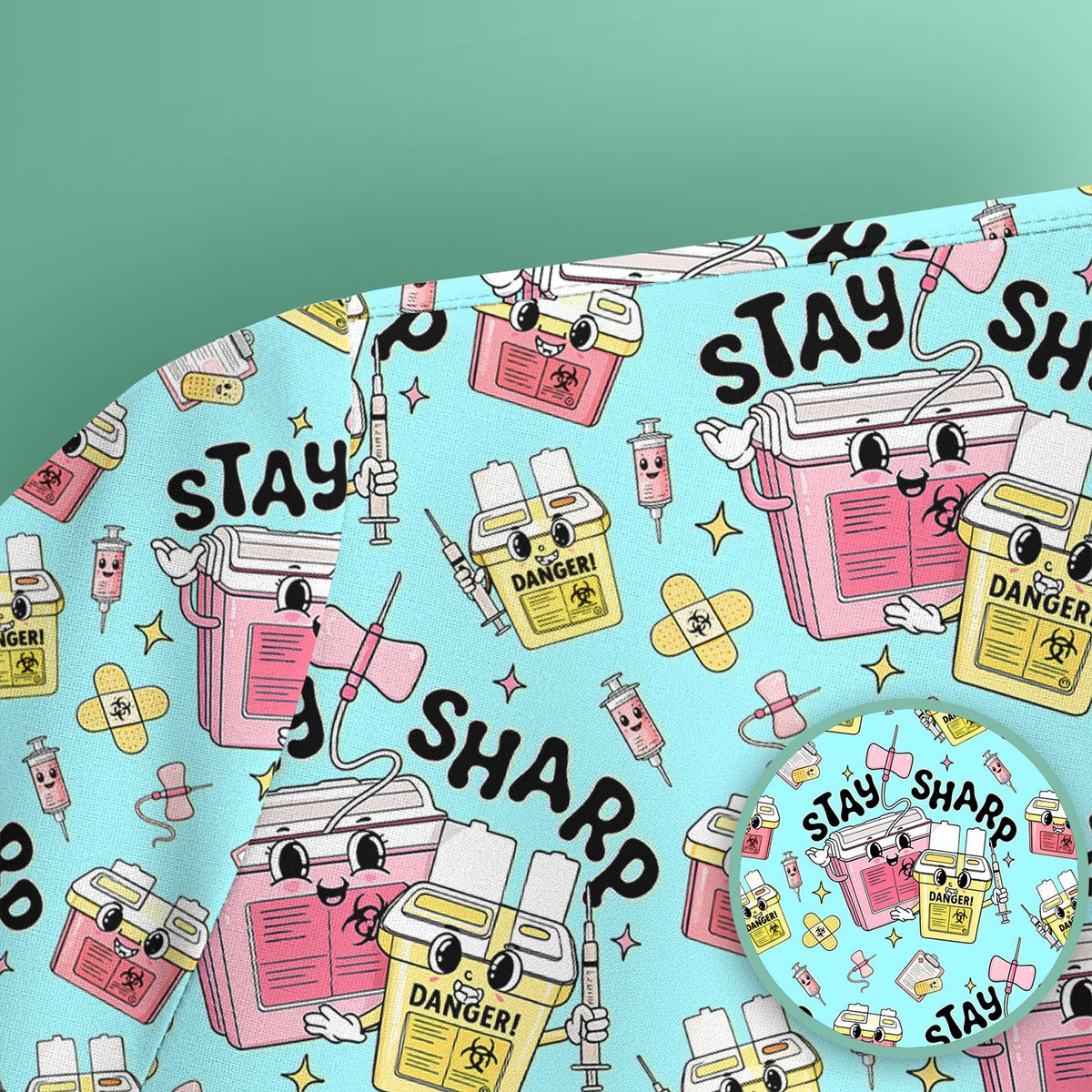 Stay Sharp Nurse Scrub Top