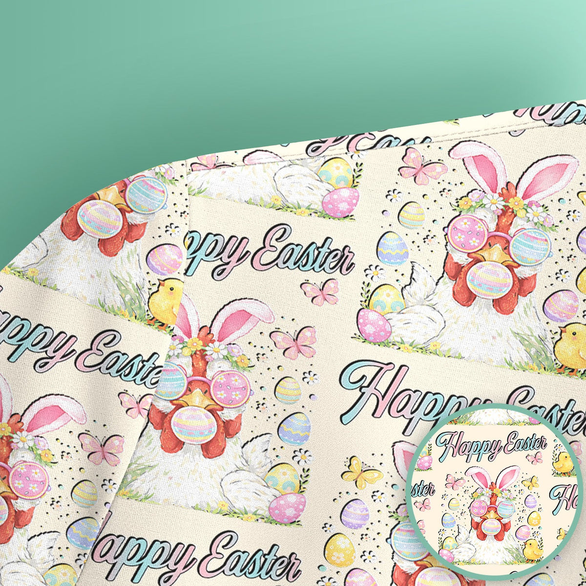 Bunny Eggs Nurse Scrub Top - Easter Gift
