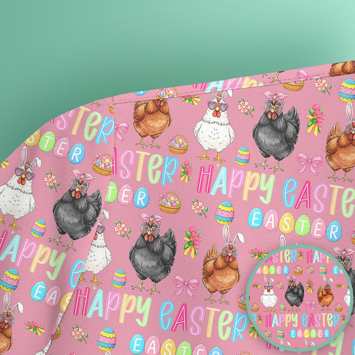 Bunny Eggs Nurse Scrub Tops - Easter Gift