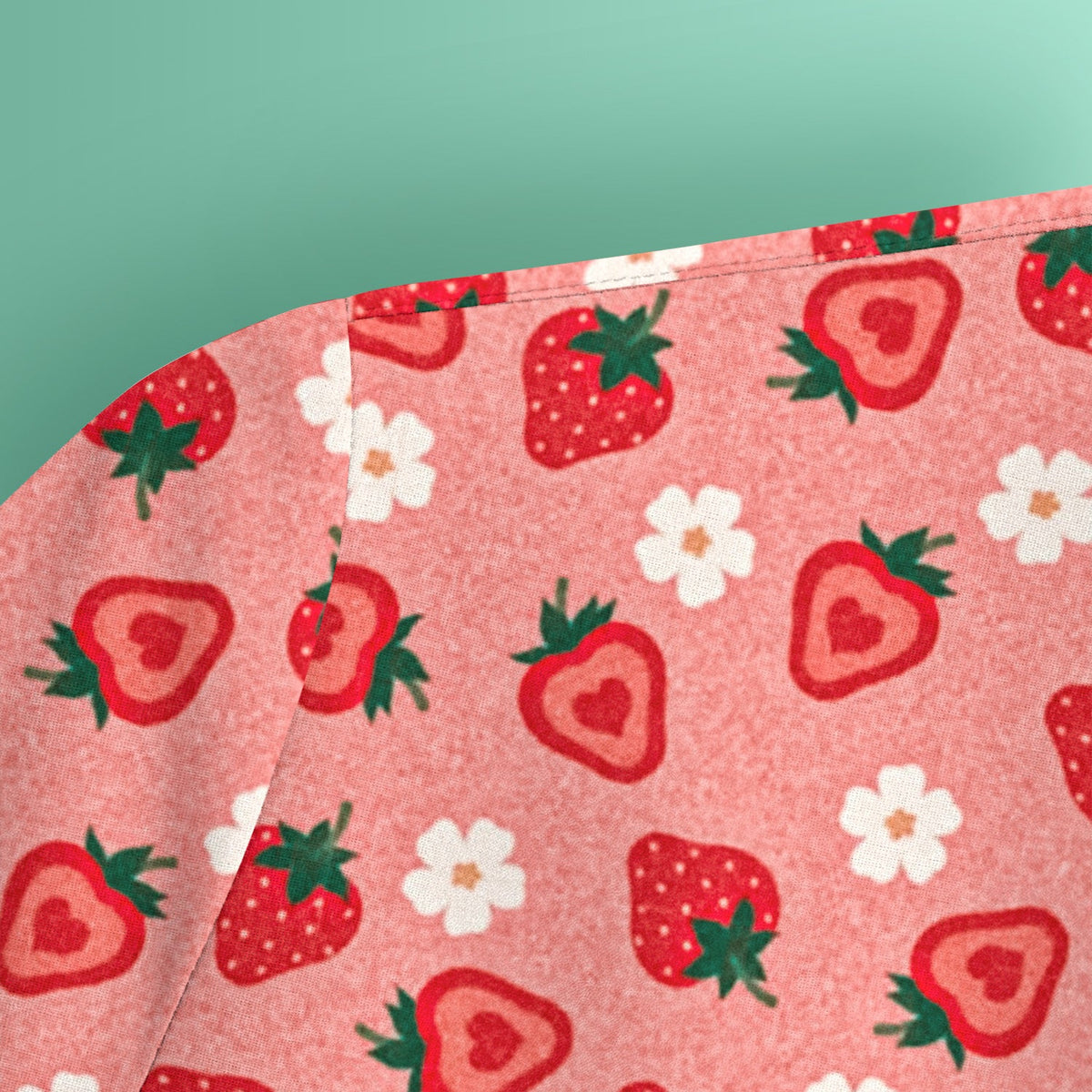Sweet Strawberry Blossom Nurse Scrub Top
