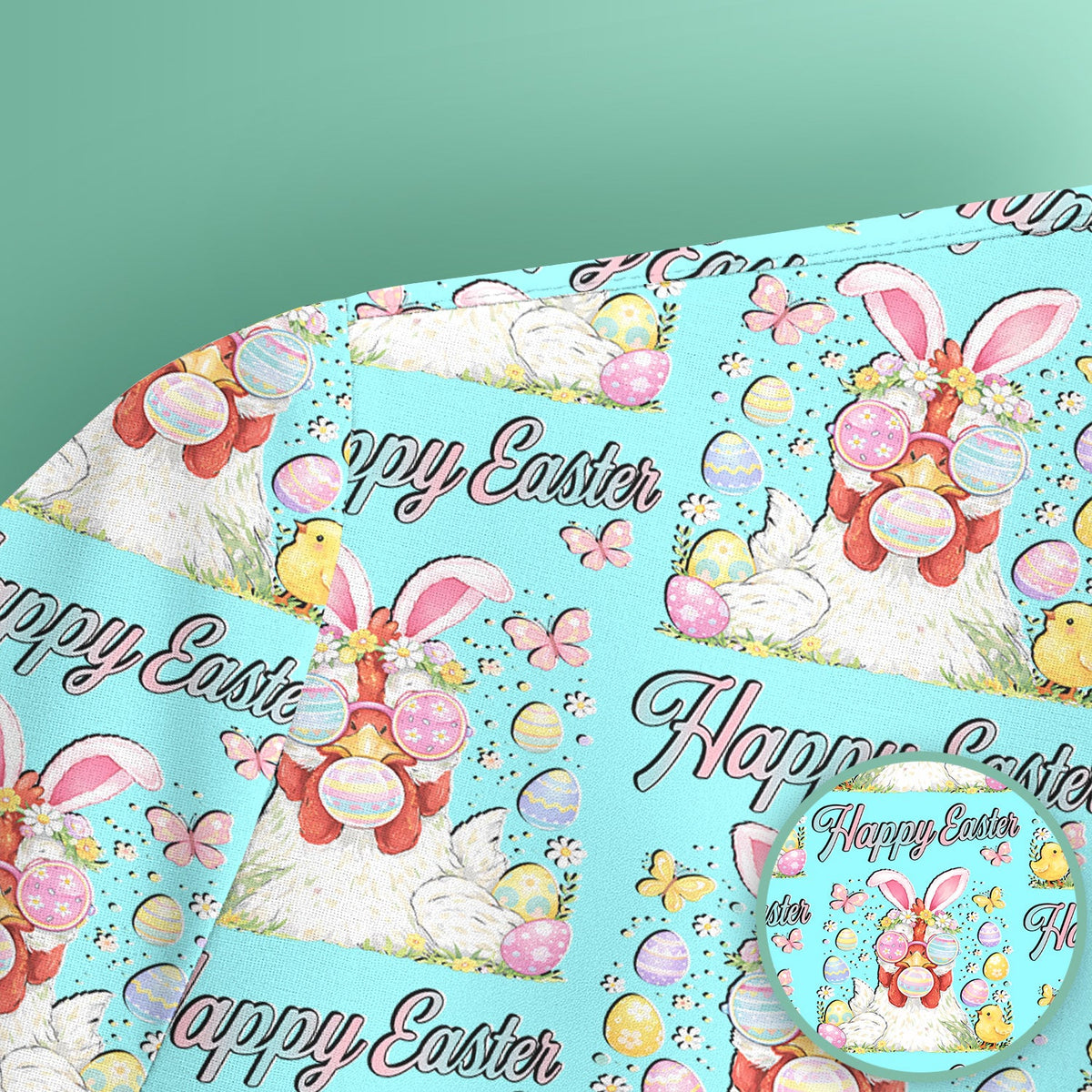 Bunny Eggs Nurse Scrub Top - Easter Gift