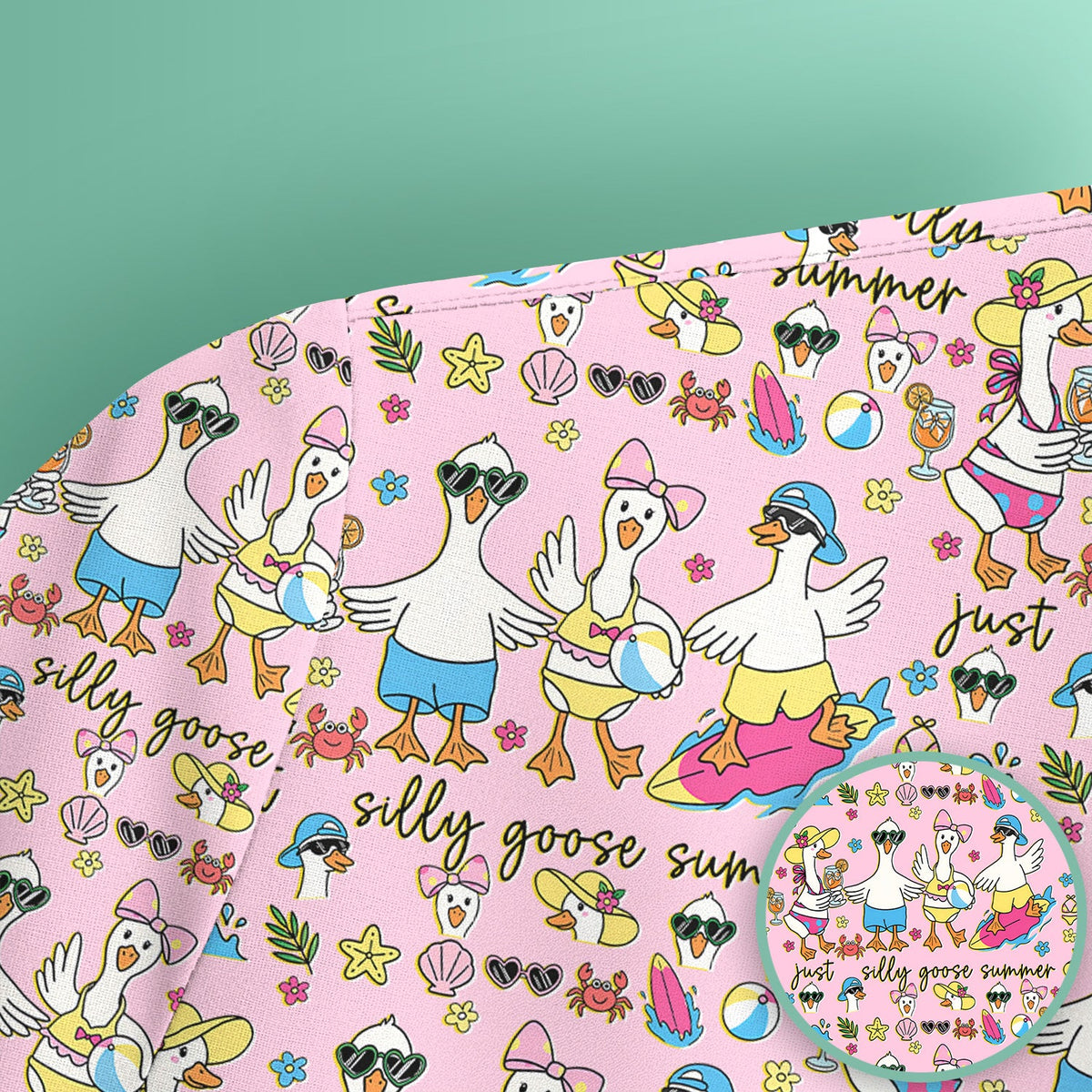 Silly Goose Summer Nurse Scrub Top