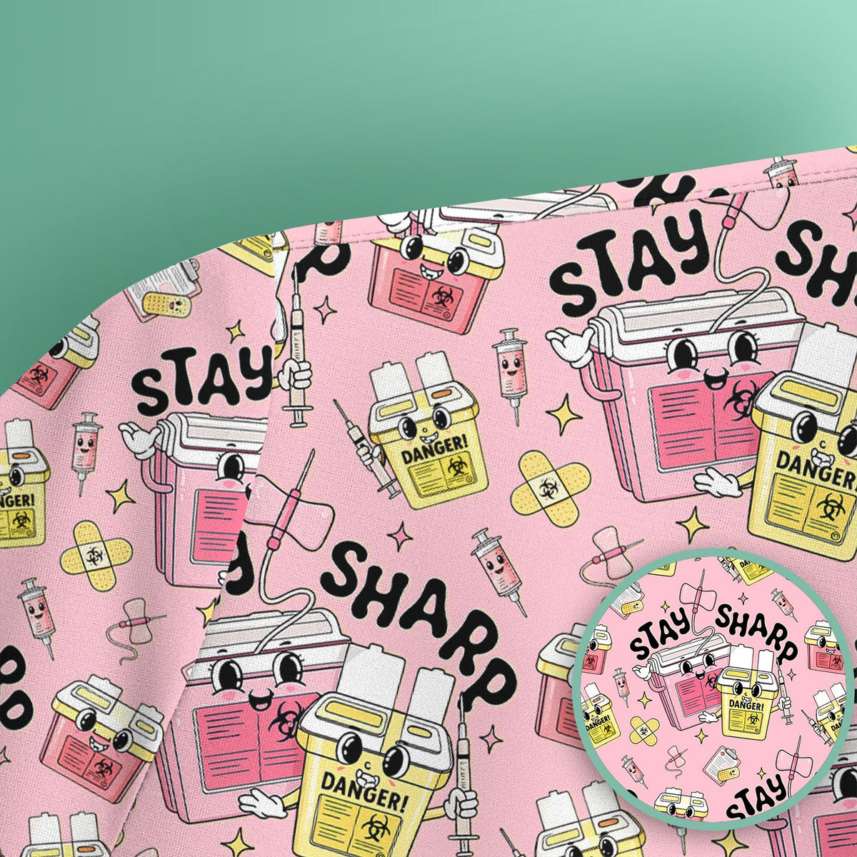Stay Sharp Nurse Scrub Top