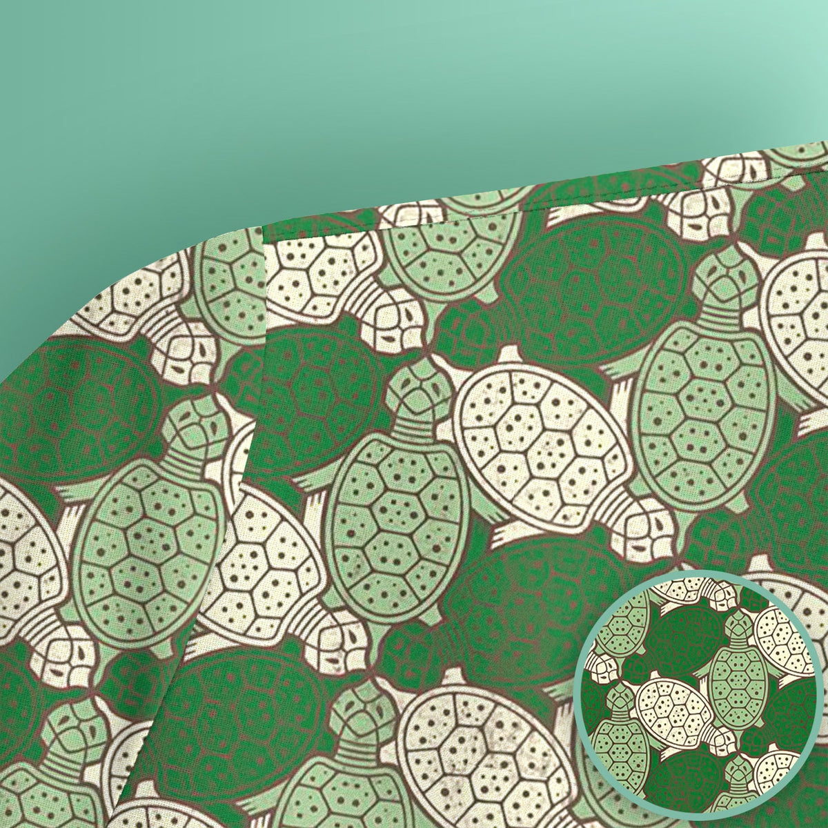 Green Sea Turtle Shell Nurse Scrub Top