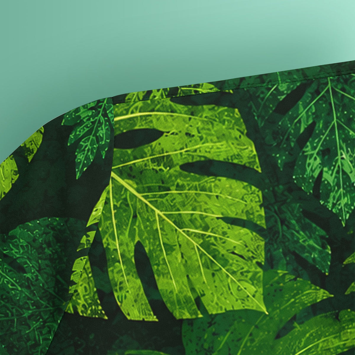 Raccoon Tropical Leaf Nurse Scrub Top