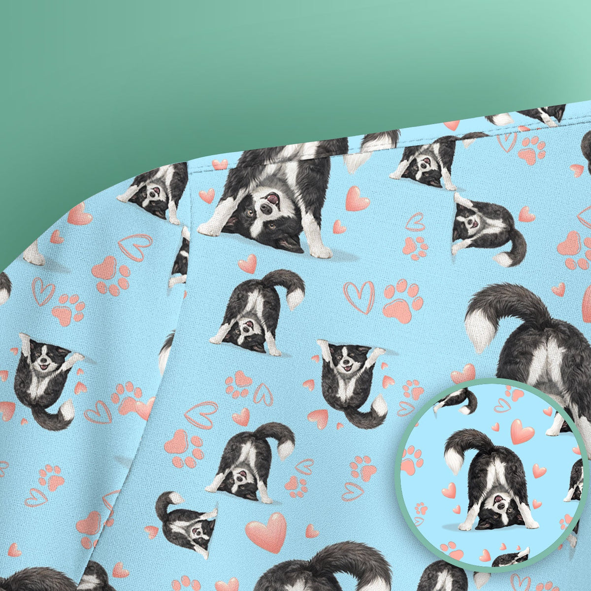 Puppy Heart Nurse Scrub Top