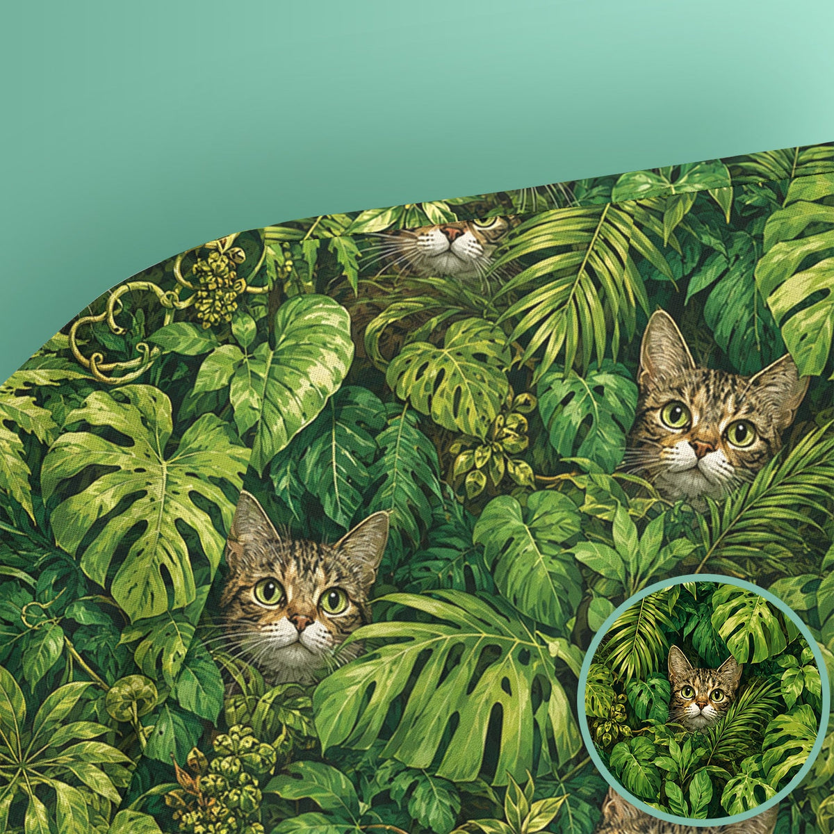 Hidden Jungle Cat Veterinary Nurse Scrub Top