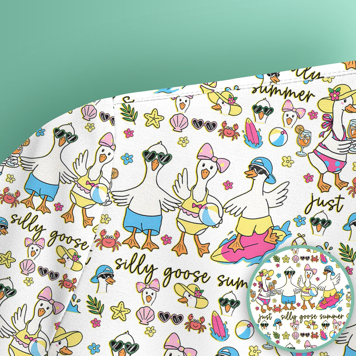 Silly Goose Summer Nurse Scrub Top