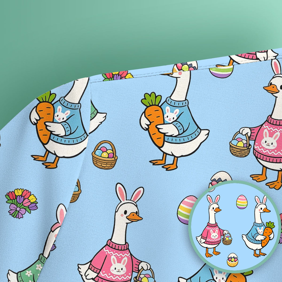 Easter Goose Nurse Scrub Top