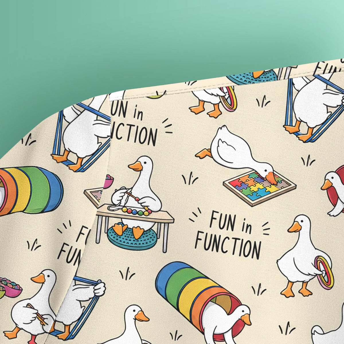 Fun In Function Occupational Therapy Duck Nurse Scrub Top