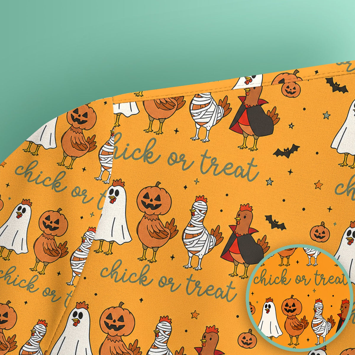 Chick Or Treat Nurse Scrub Top - Halloween Gift