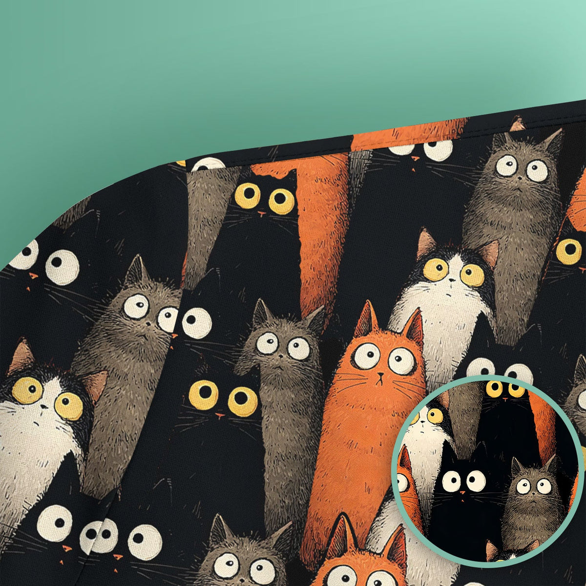 Black Cat Lover Nurse Scrub Top