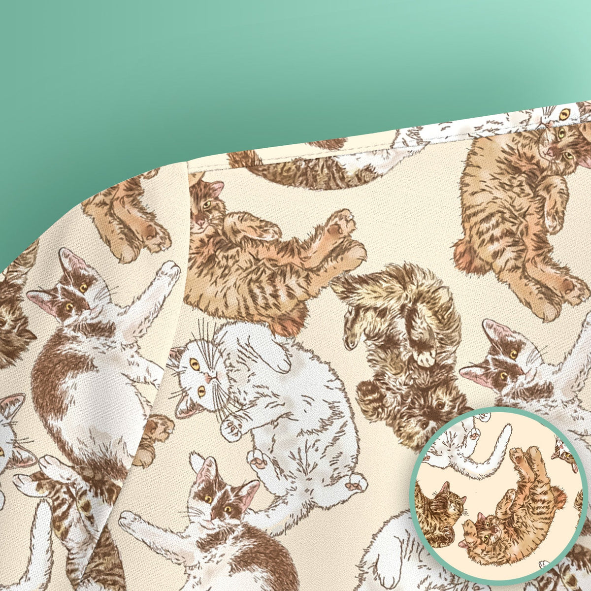 Lazy Cat Nap Nurse Scrub Top