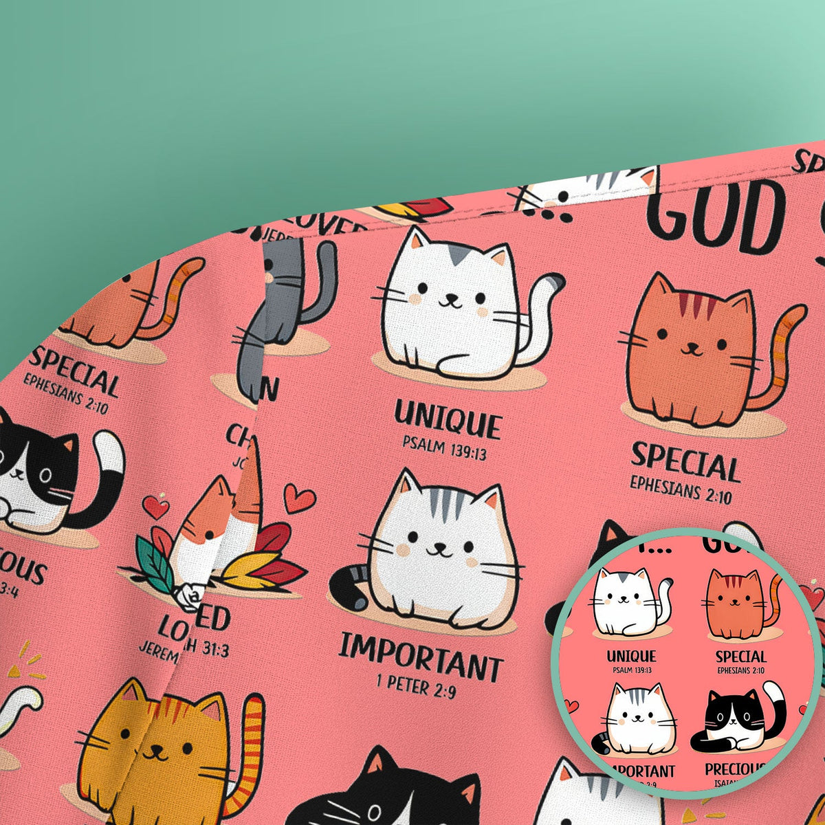 Cat God Says I Am Nurse Scrub Top