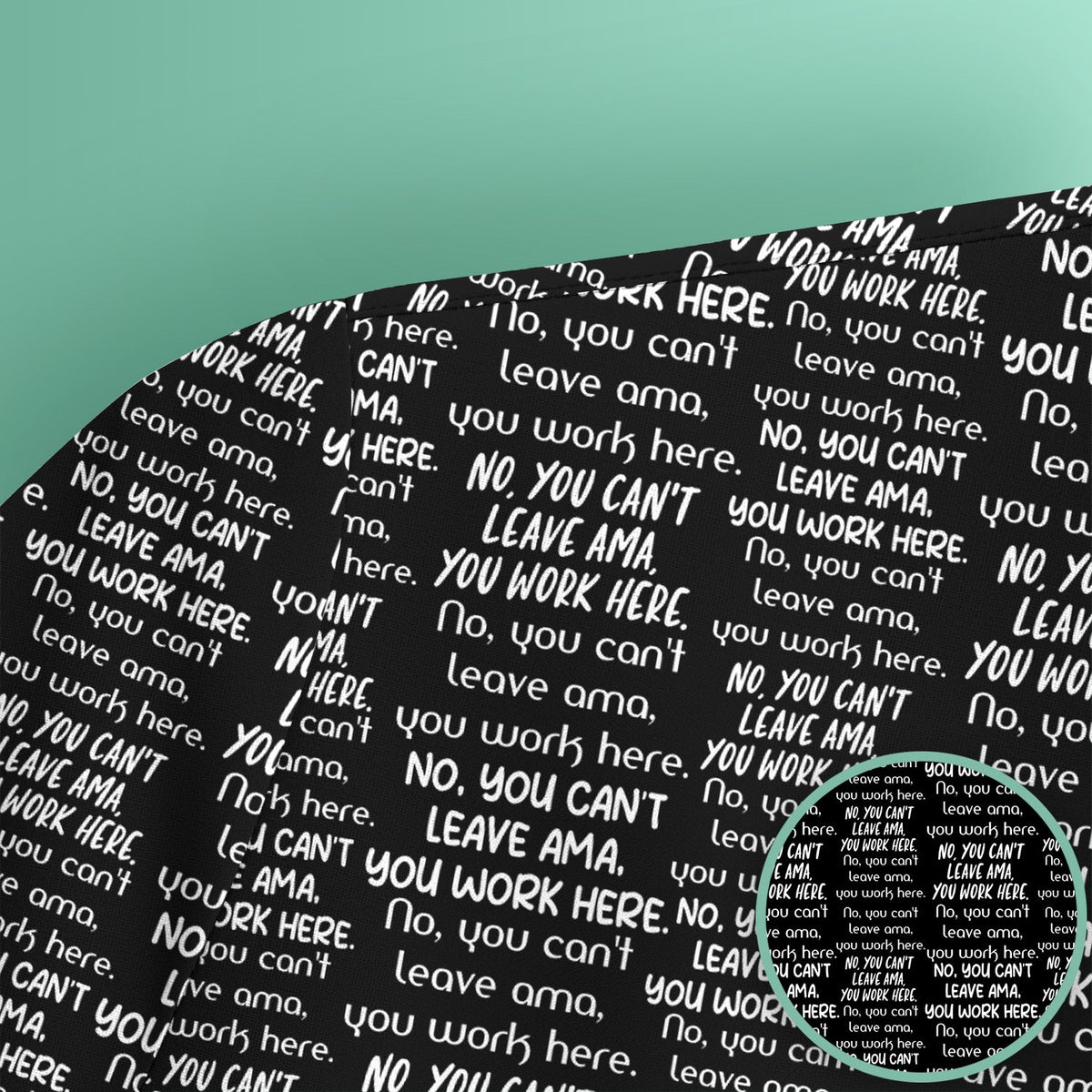 Repeating Work Quote Nurse Scrub Top