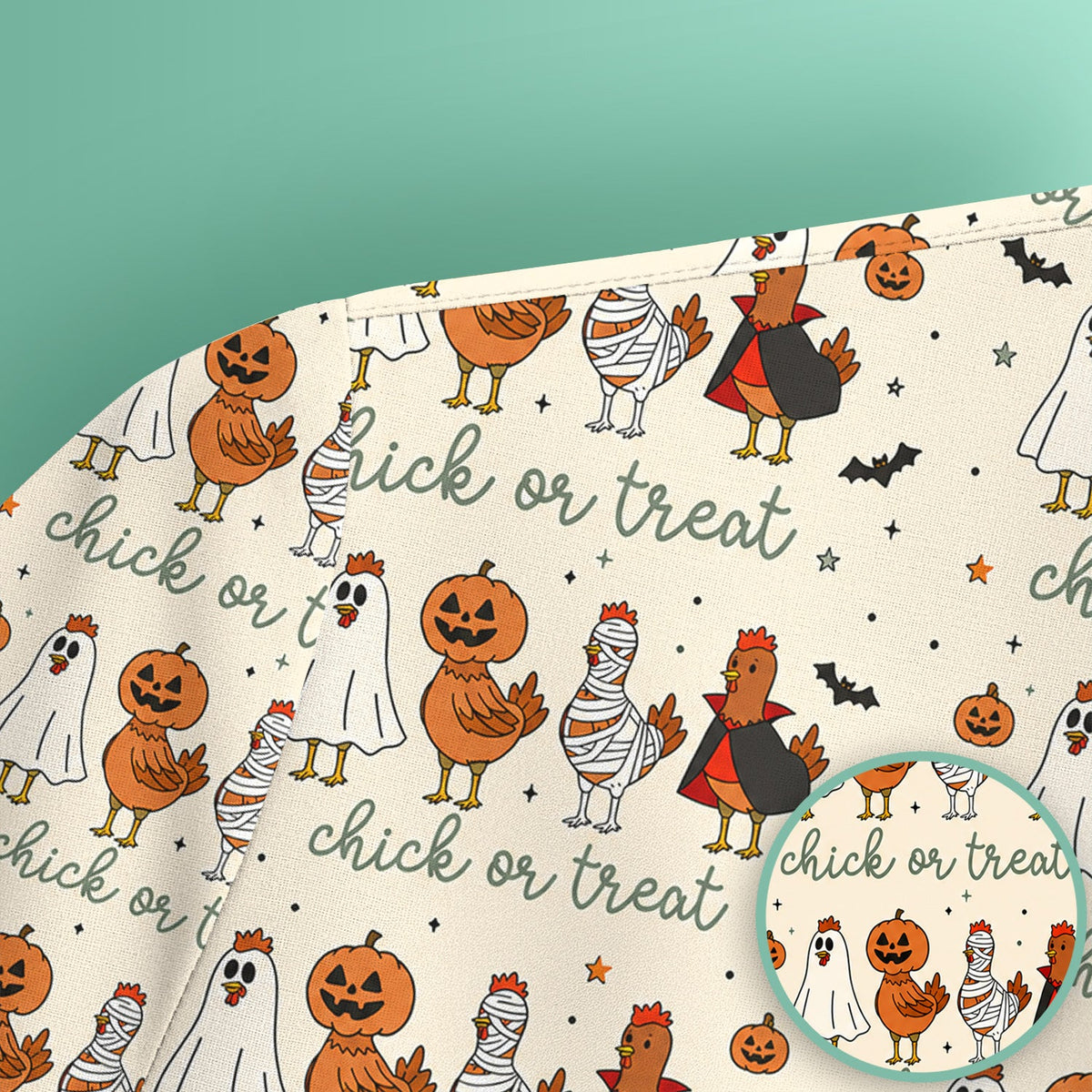 Chick Or Treat Nurse Scrub Top - Halloween Gift