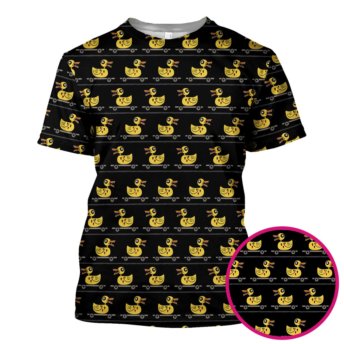 Spooky Rubber Duck Nurse Scrub Top