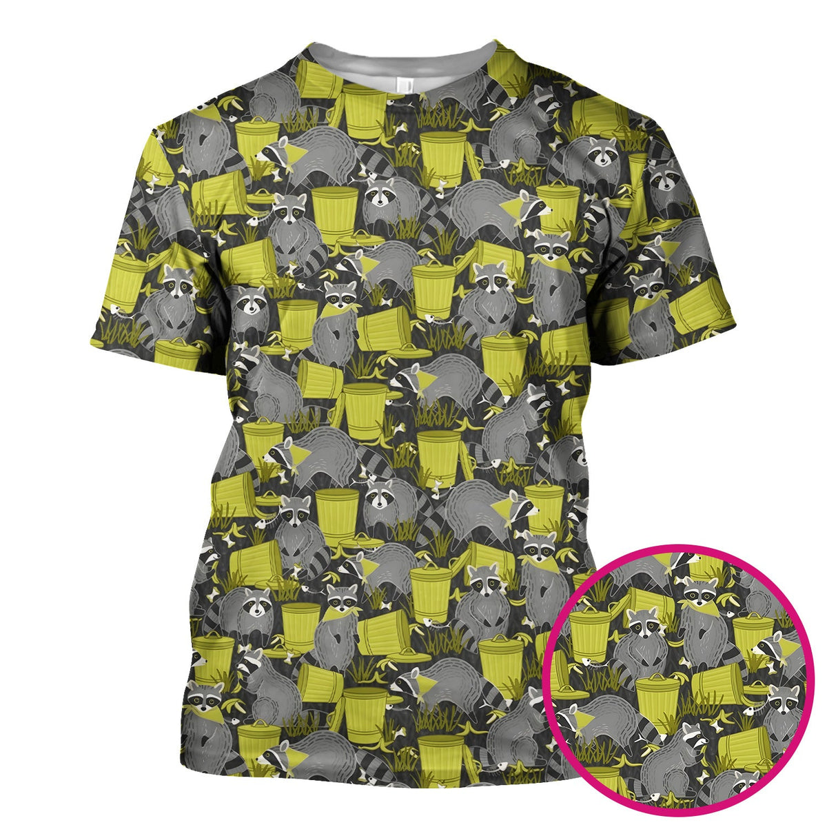 Raccoon Trash Panda Nurse Scrub Top