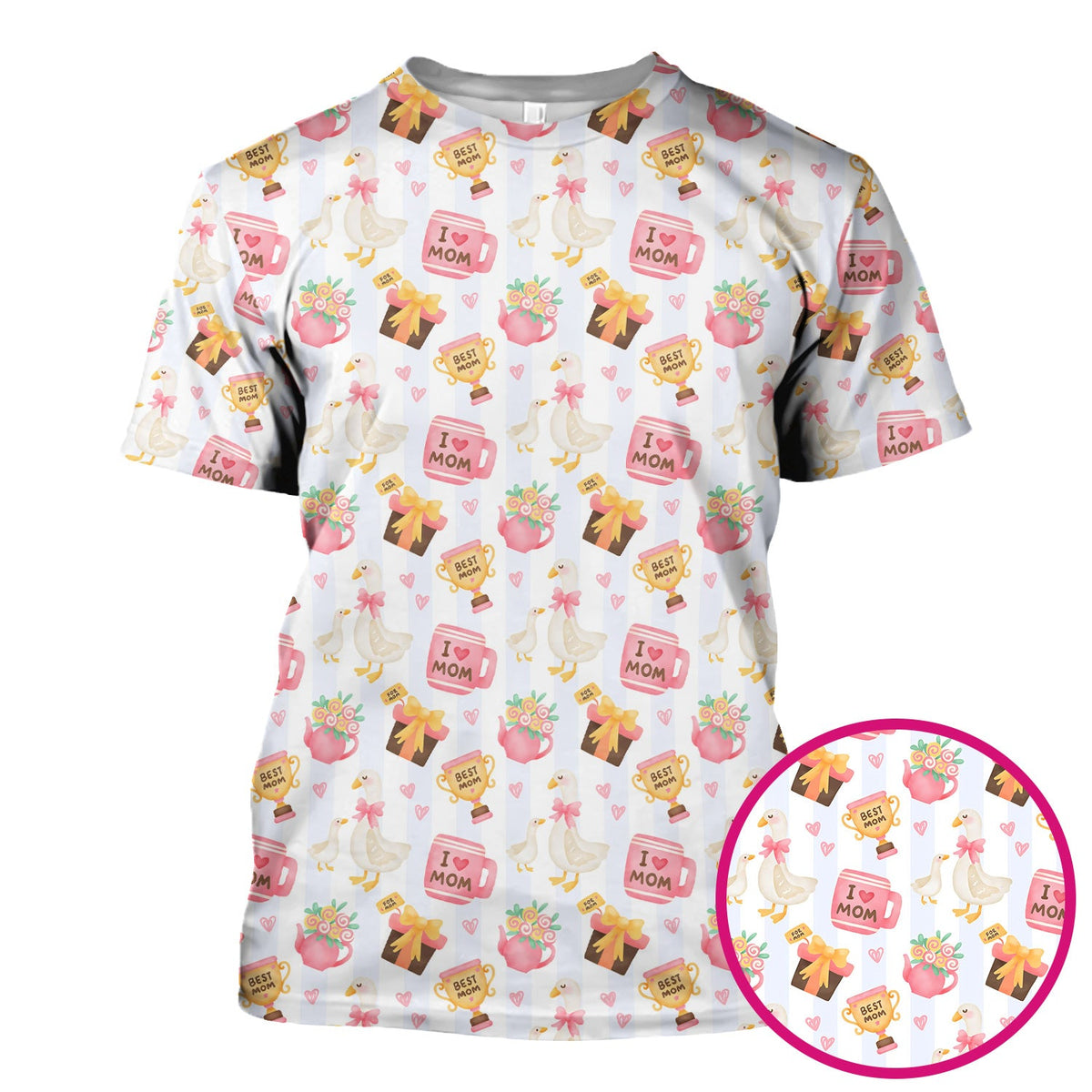 Sweet Nurse Mom Goose Trophy Scrub Top
