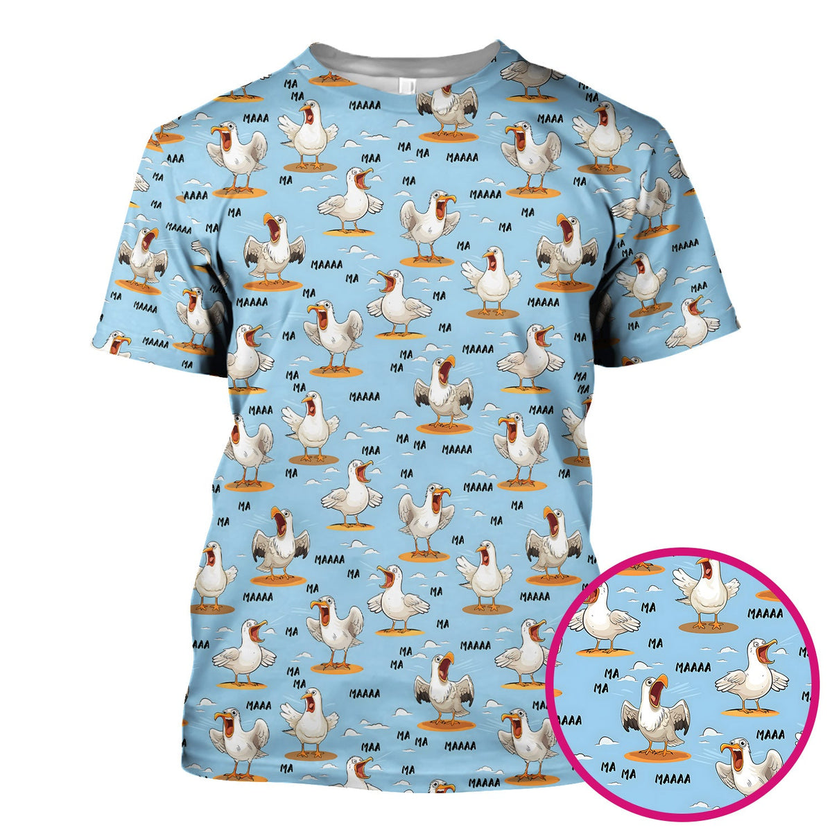 Screaming Seagull Sky Nurse Scrub Top