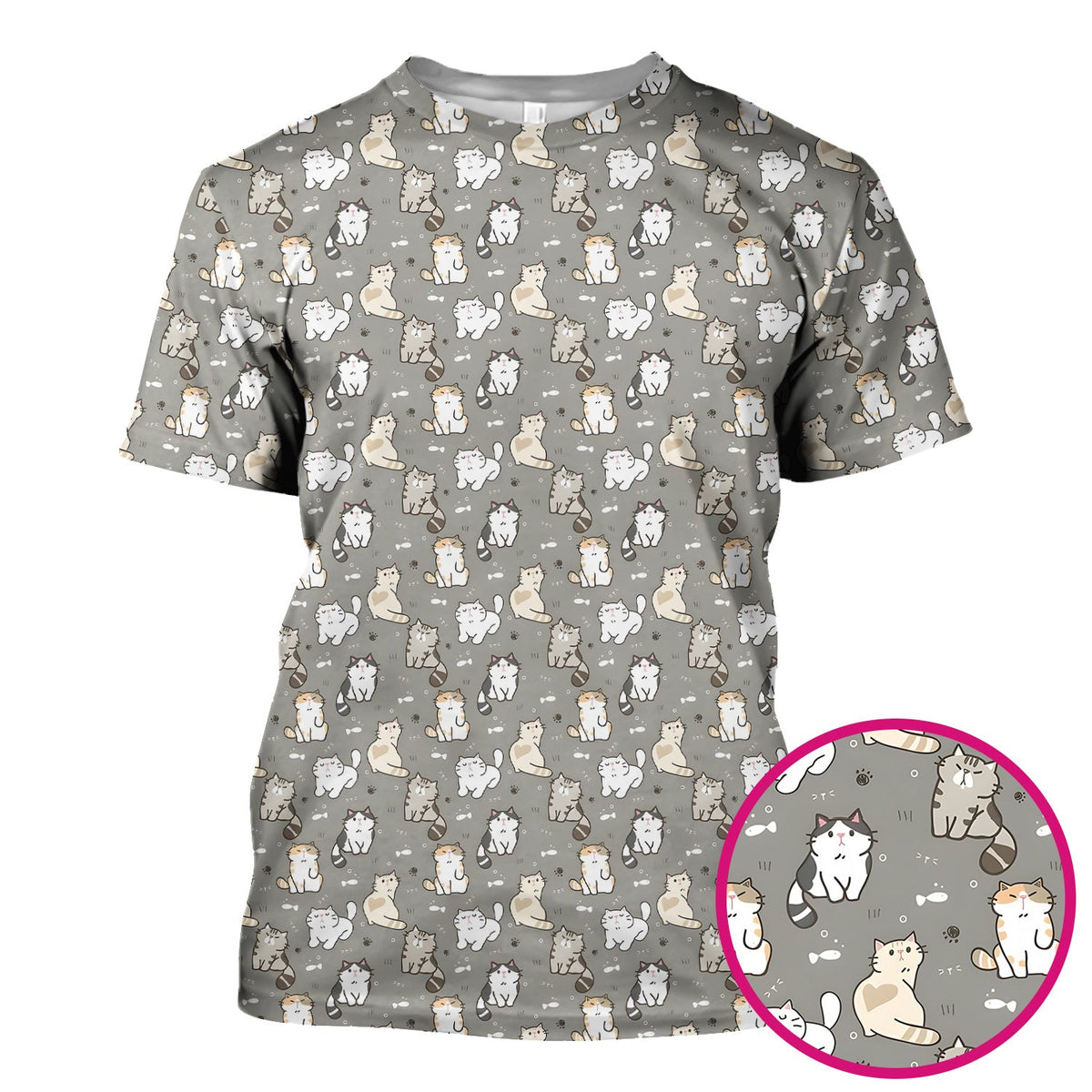 Pastel Cat Nurse Scrub Top