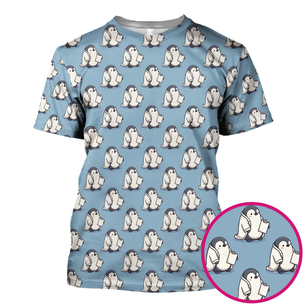 Penguin Medical Nurse Scrub Top