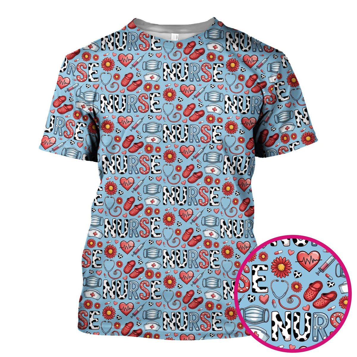 Medical Icon Nurse Scrub Top
