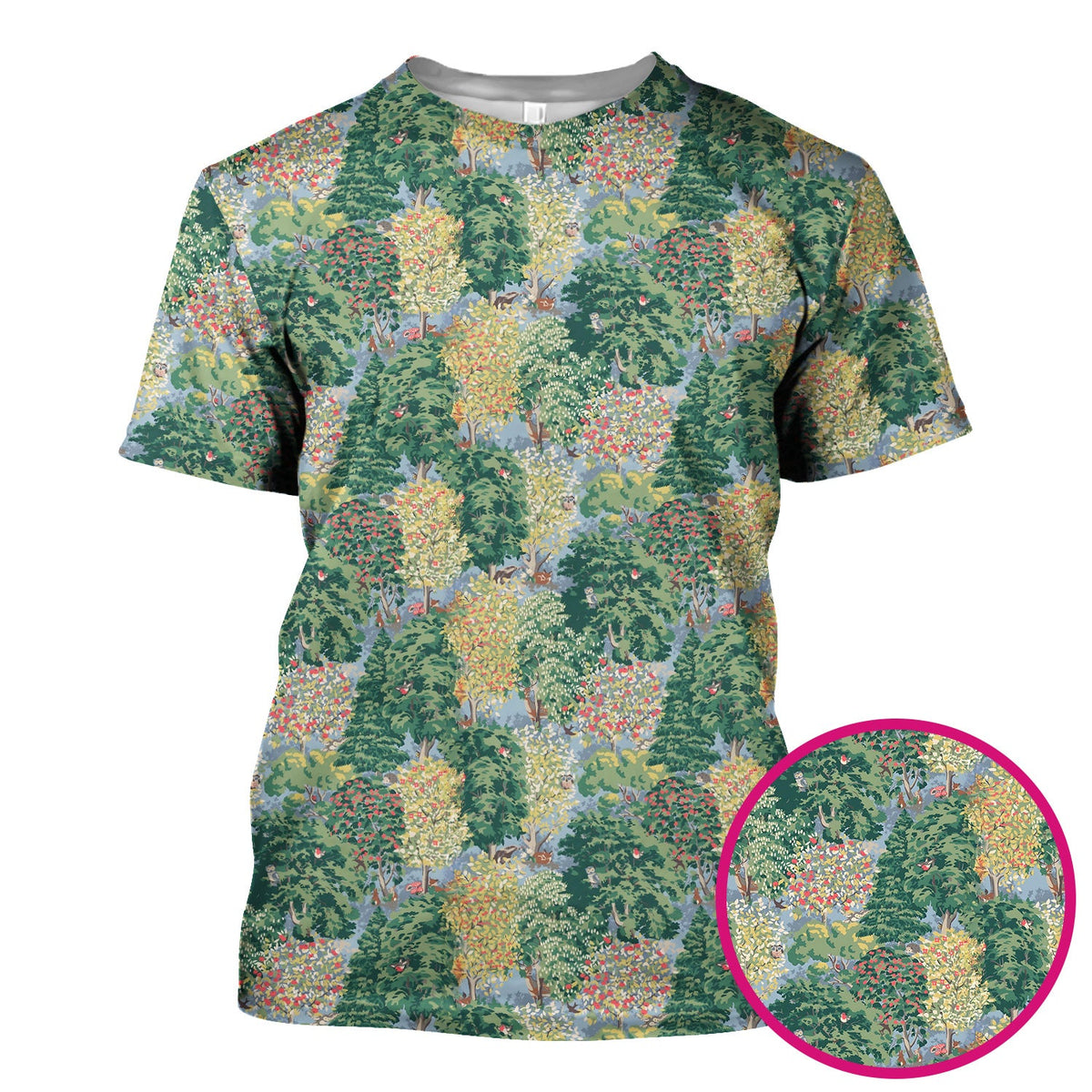 Forest Landscape Nurse Scrub Top