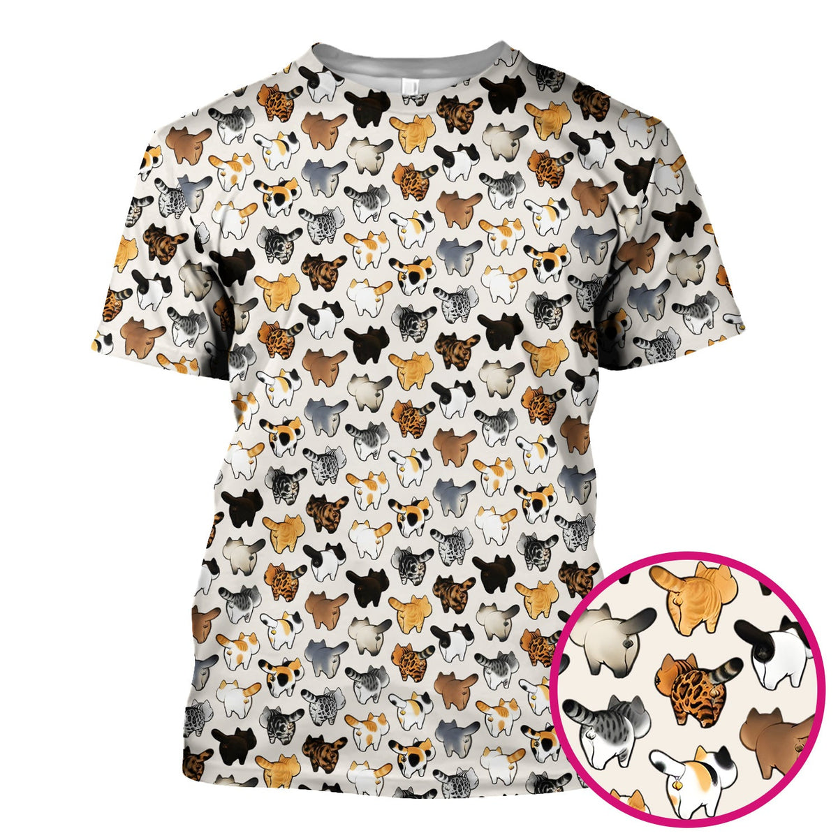 Cat Butt Nurse Scrub Top