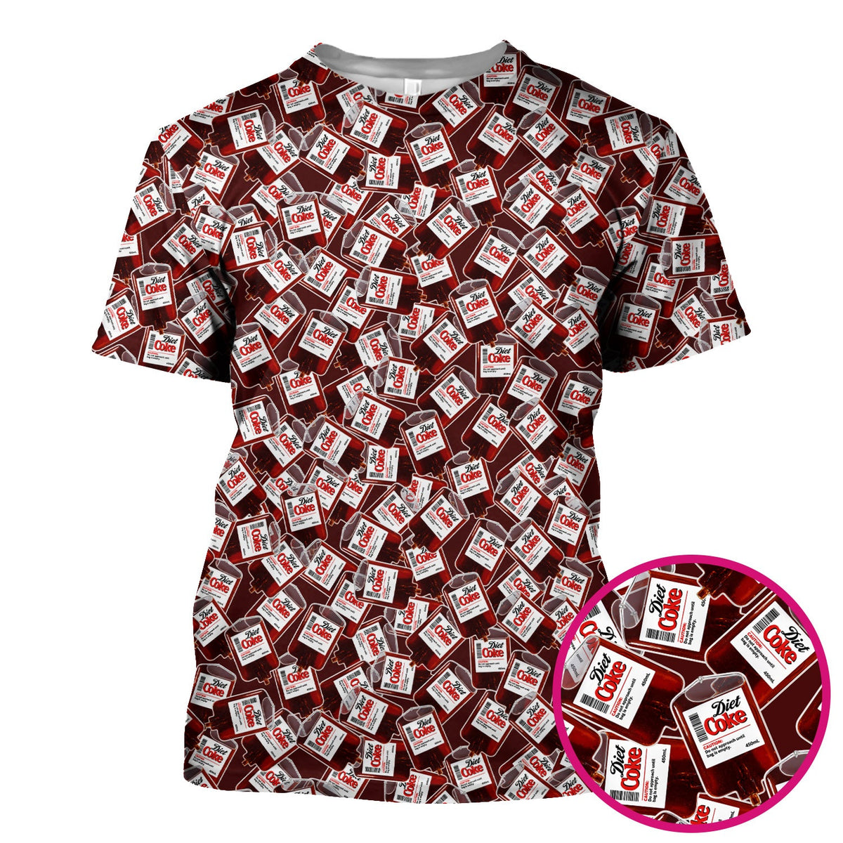 Vintage Soda Bottle Red Nurse Scrub Top