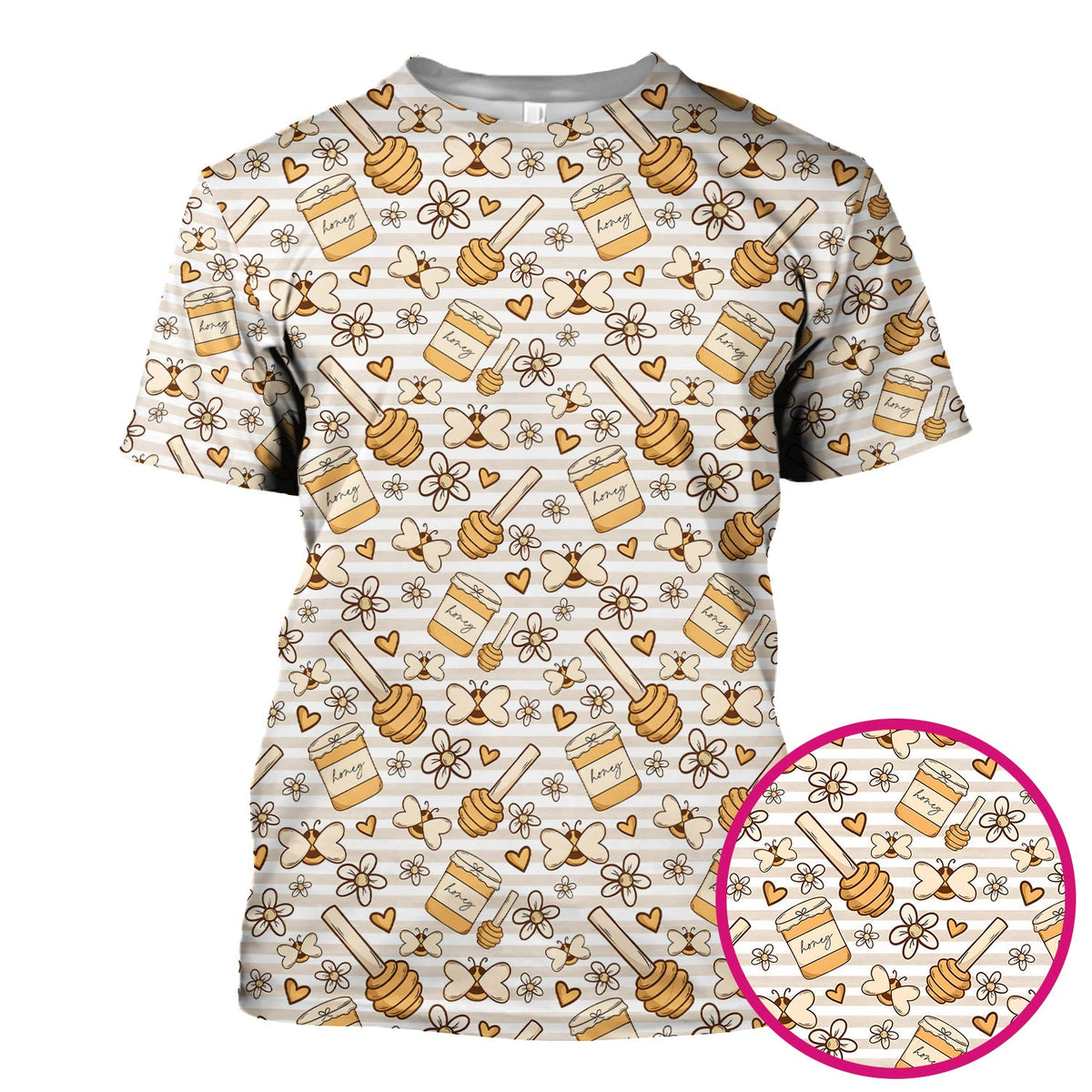Honey Jar Daisy Nurse Scrub Top
