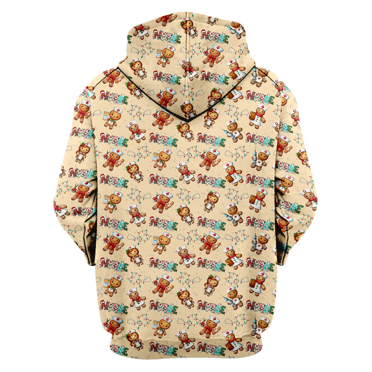 Gingerbread Cookie Nurse Scrub Top - Christmas Gift