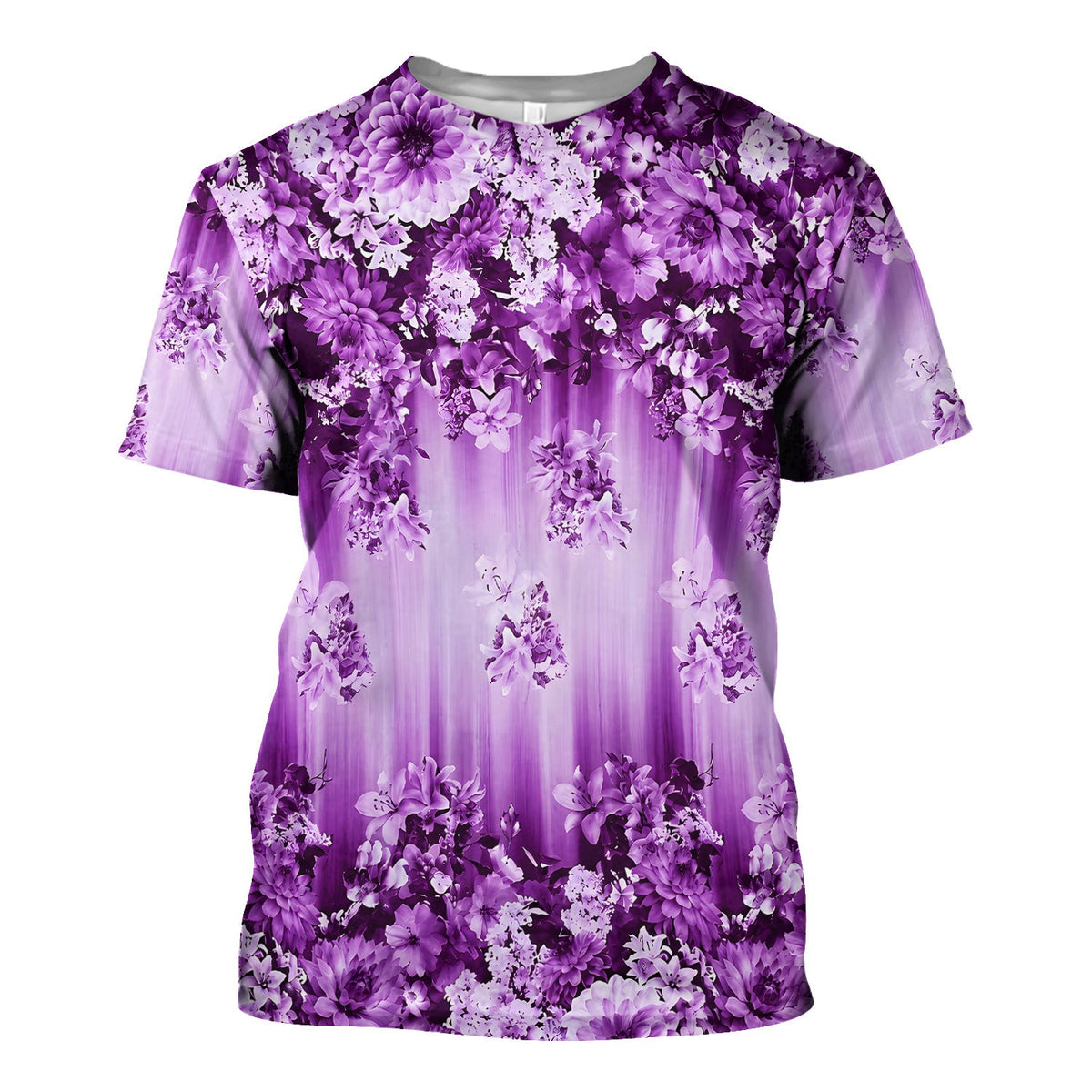 Purple Blossom Garden Nurse Scrub Top