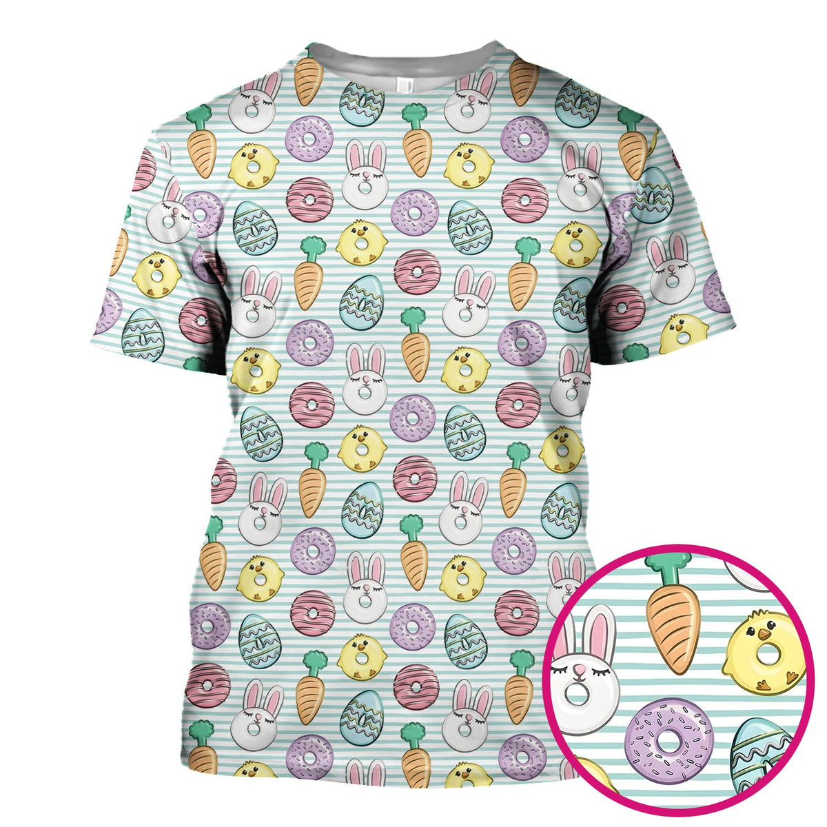 Chick Bunny Nurse Scrub Top - Easter Gift