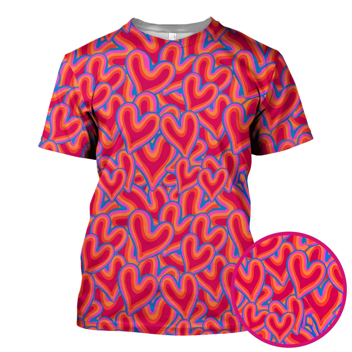 Valentine Heart Nurse Scrub Top