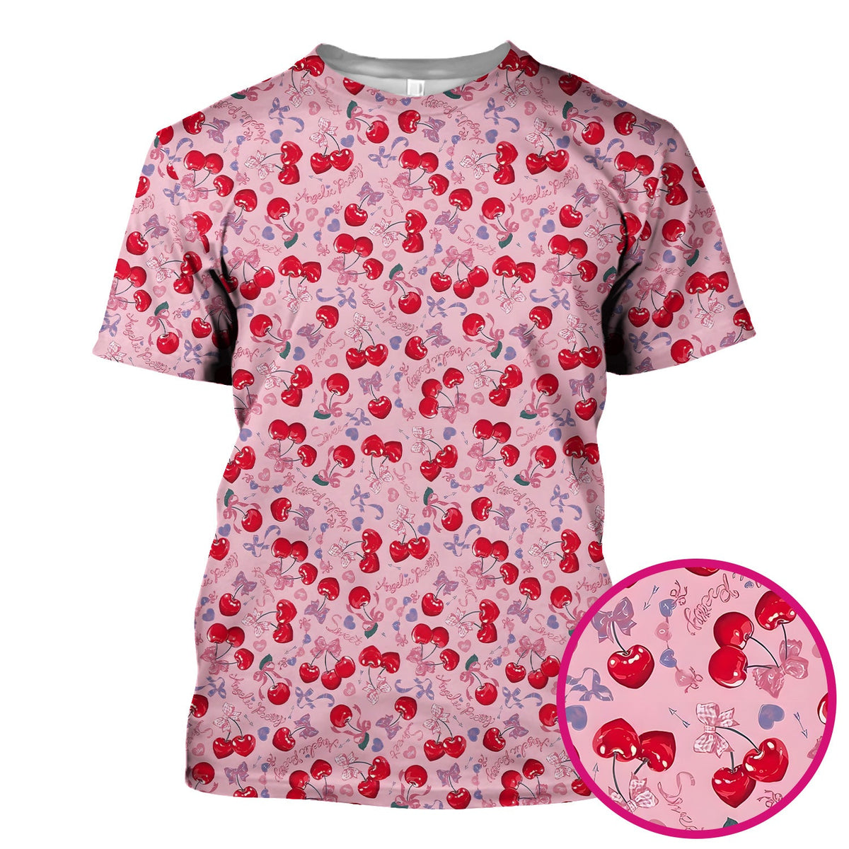 Cherry Blossom Nurse Scrub Top