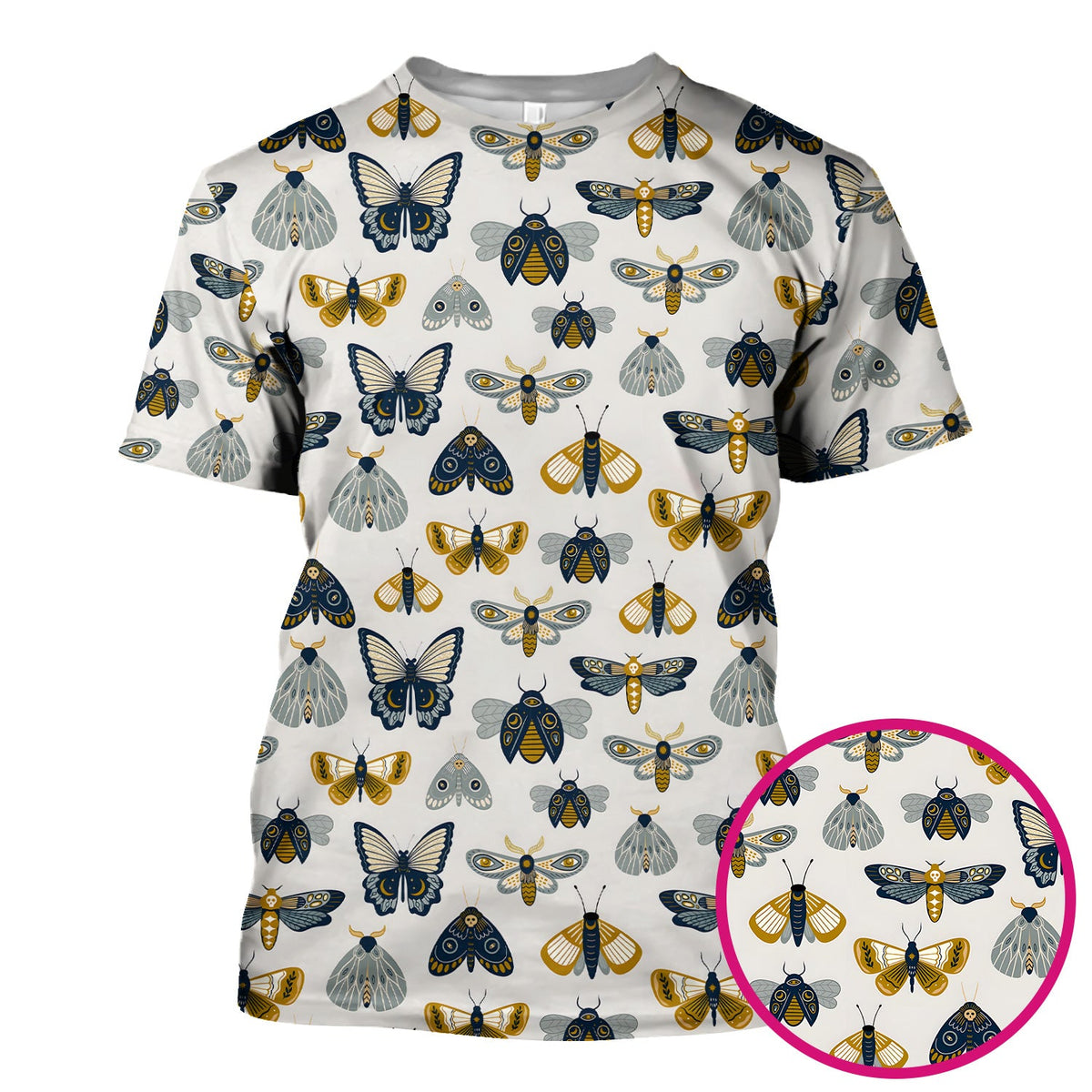 Butterfly Moth Insect Nurse Scrub Top