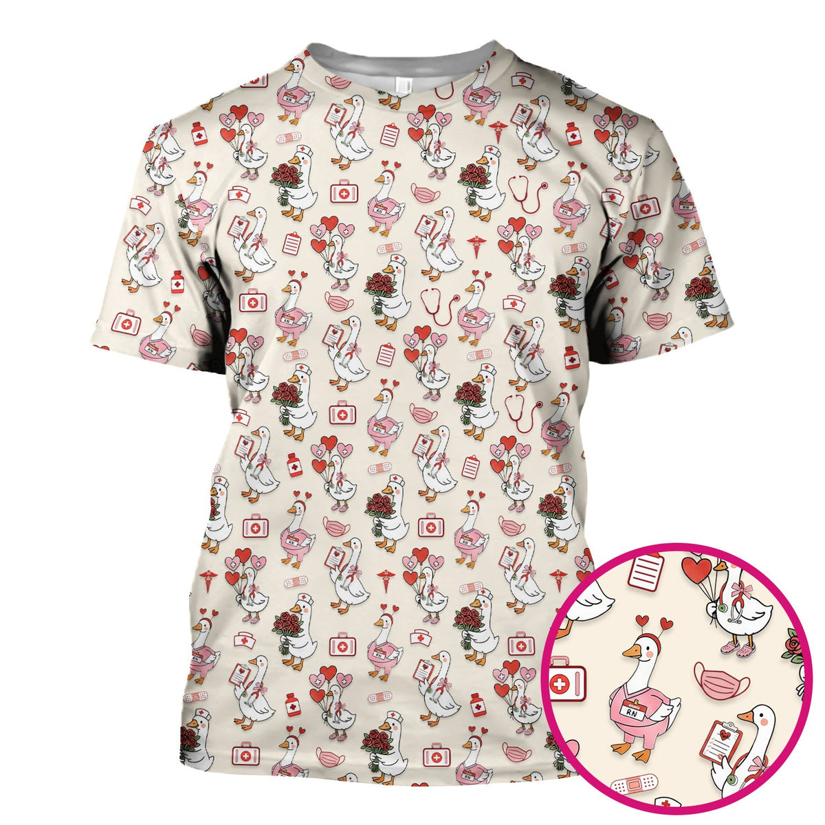 Goose Medical Nurse Scrub Top