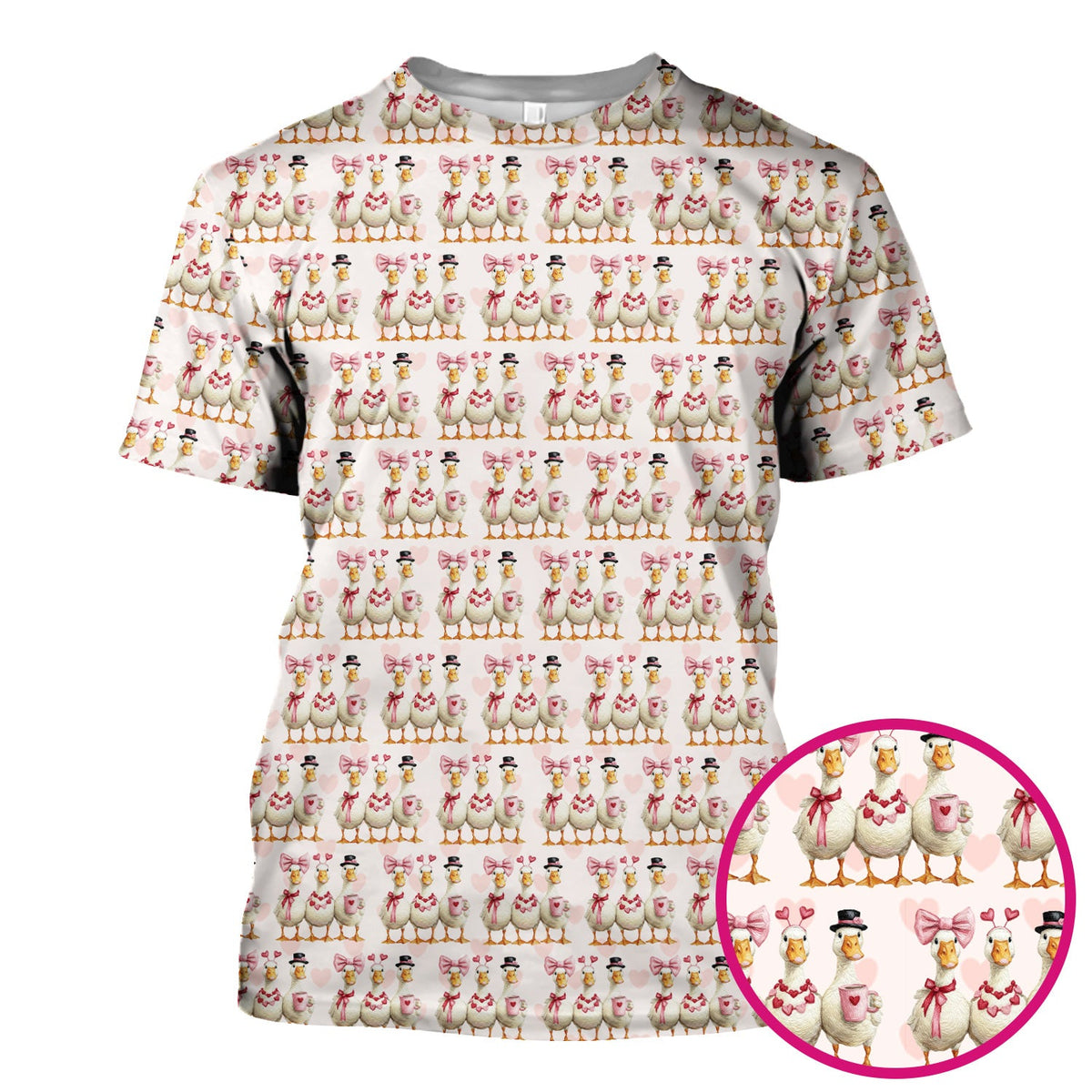 Goose Heart Nurse Scrub Top - Valentines Day Gift