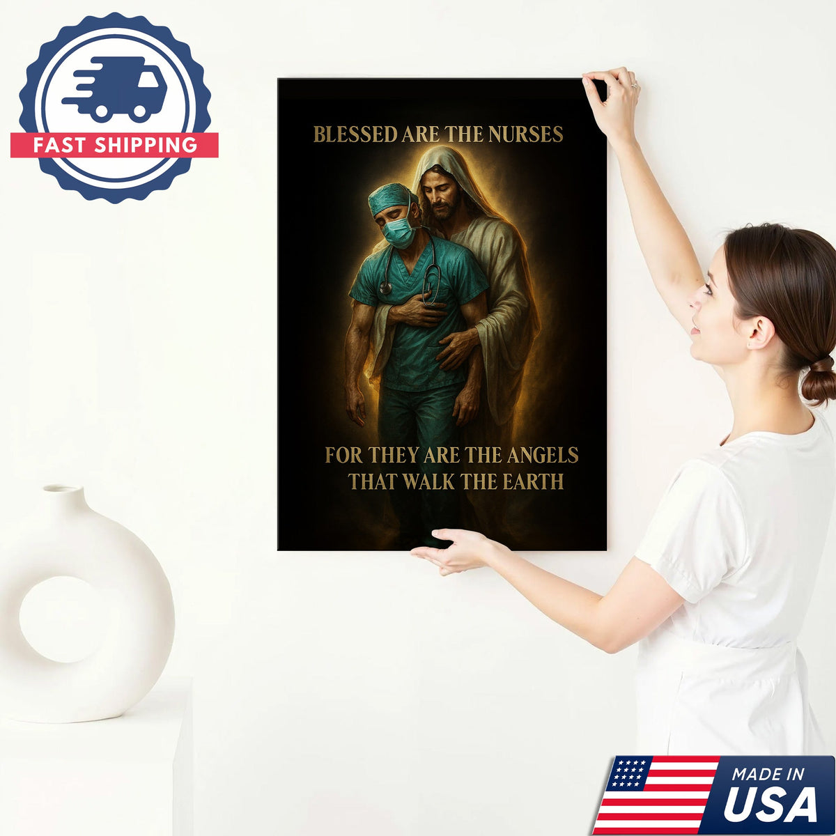 Blessed Are The Nurses Canvas