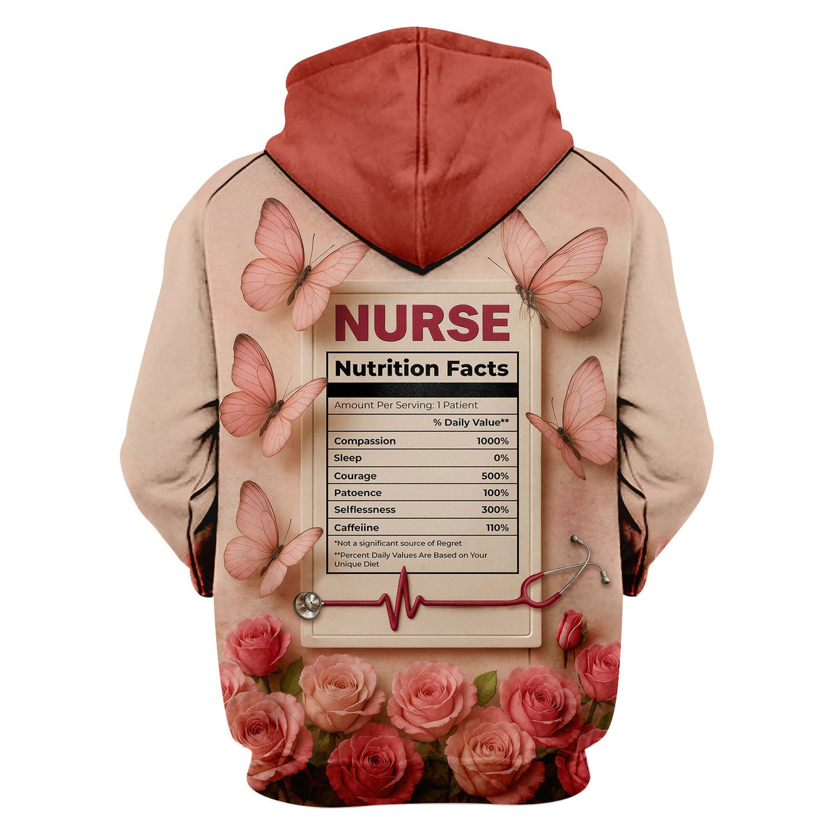 Personalized Nutrition Facts Nurse Shirt